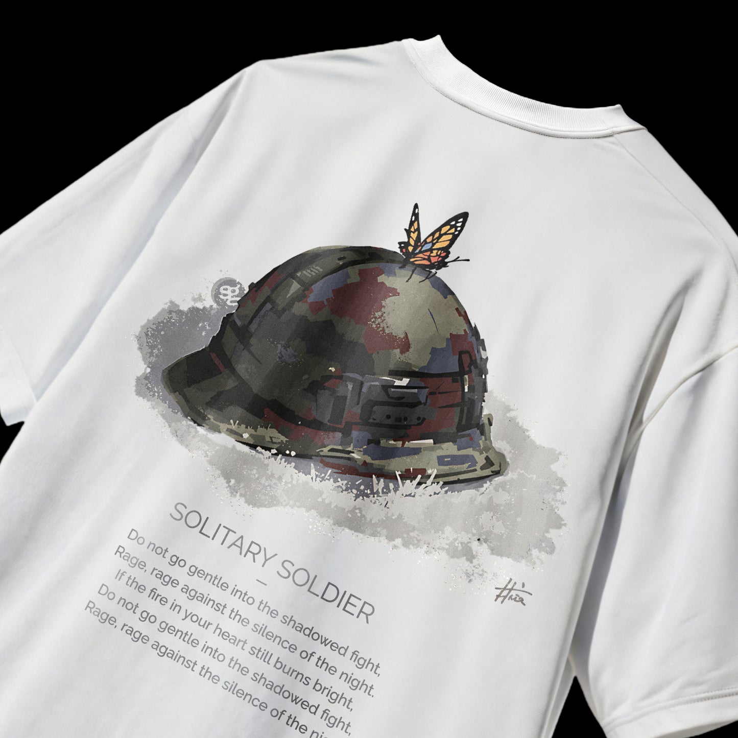 White Solitary Soldier T-shirt