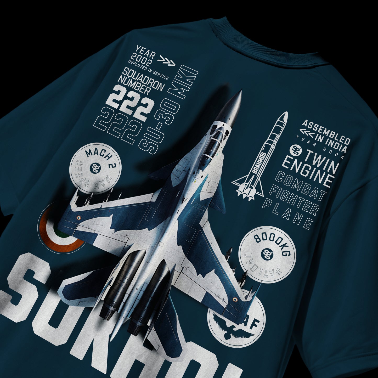 Navy Blue Sukhoi T-shirt