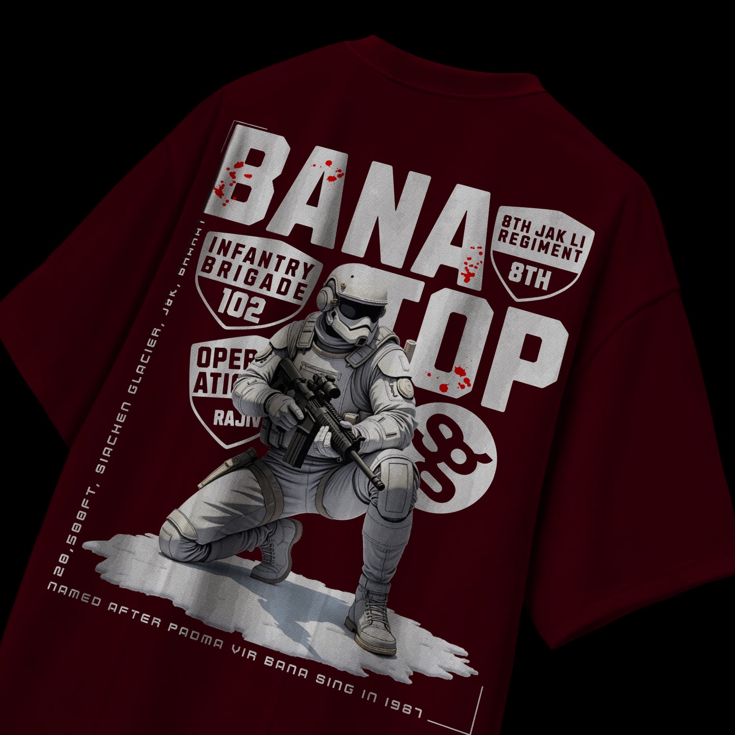 Maroon Bana Top T-shirt