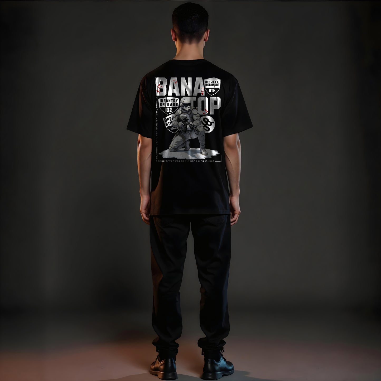 BLACK BANA TOP T-SHIRT